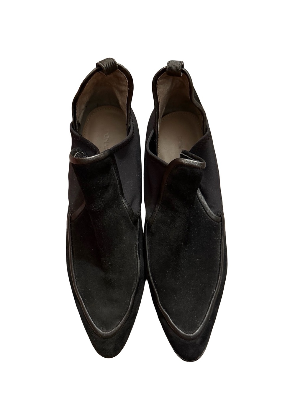 Donald J. Pliner Black Suede Slip-On Women's Loafers